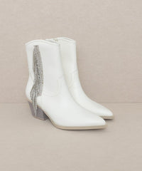 Kelly Rhinestone Fringe Bootie