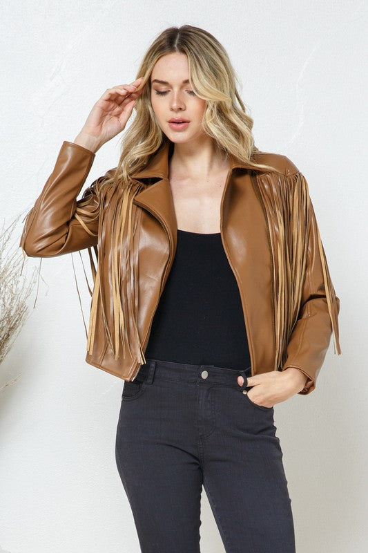 Kacey Faux Leather Jacket