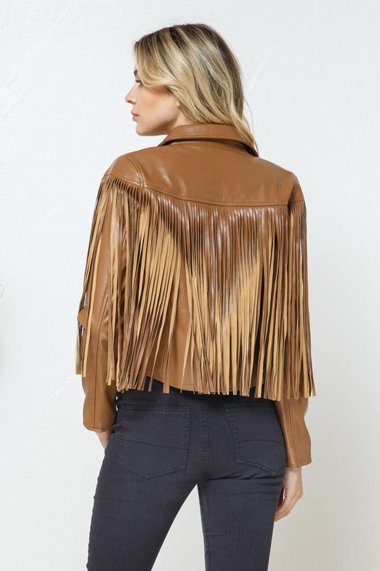 Kacey Faux Leather Jacket