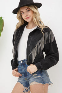 Billie Denim Fringe Jacket