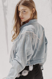 Billie Denim Fringe Jacket