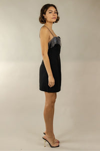 Priscilla Rhinestone Fringe Dress