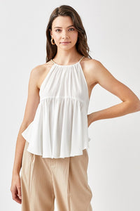 Haley Halter Accent Top