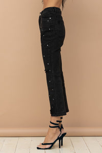 Bonnie Studded Rhinestone Jeans