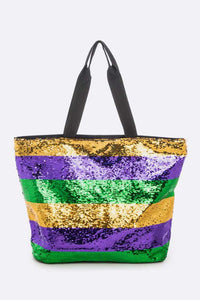 Let the Good Times Roll Sequin Tote