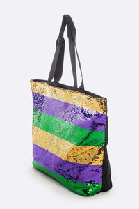 Let the Good Times Roll Sequin Tote