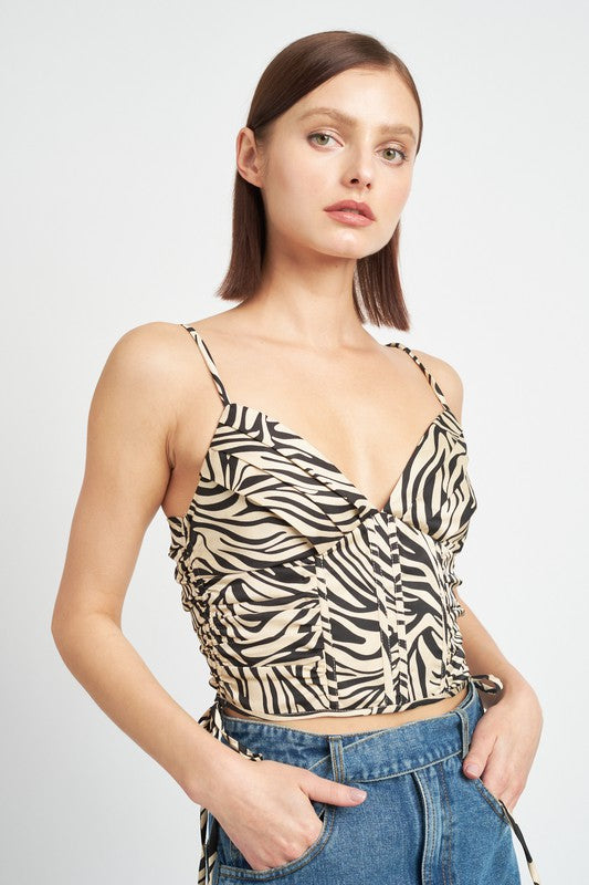 Tiger Corset Top