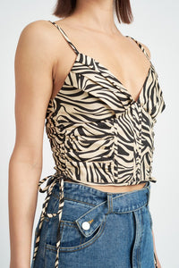 Tiger Corset Top