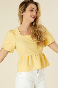 Barb Bubble Sleeve Top