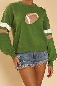 Football Knit Sweater