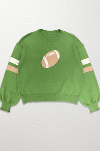 Football Knit Sweater