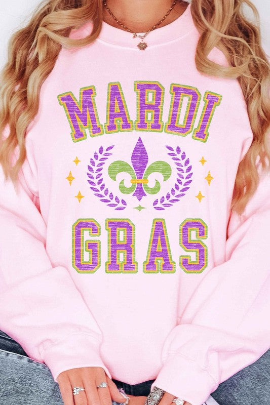 Mardi Gras Party Oversized Sweatshirt