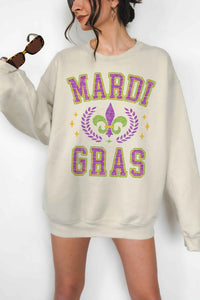 Mardi Gras Party Oversized Sweatshirt