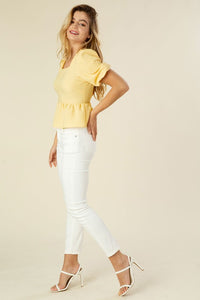 Barb Bubble Sleeve Top