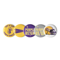 Purple Knights Button Set