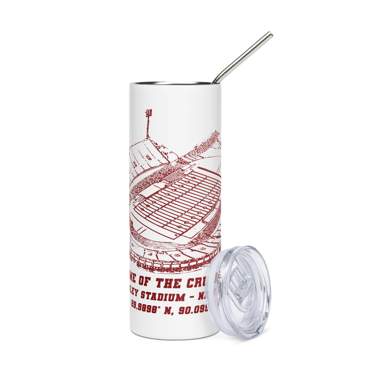 Home of the Crusaders stainless steel tumbler