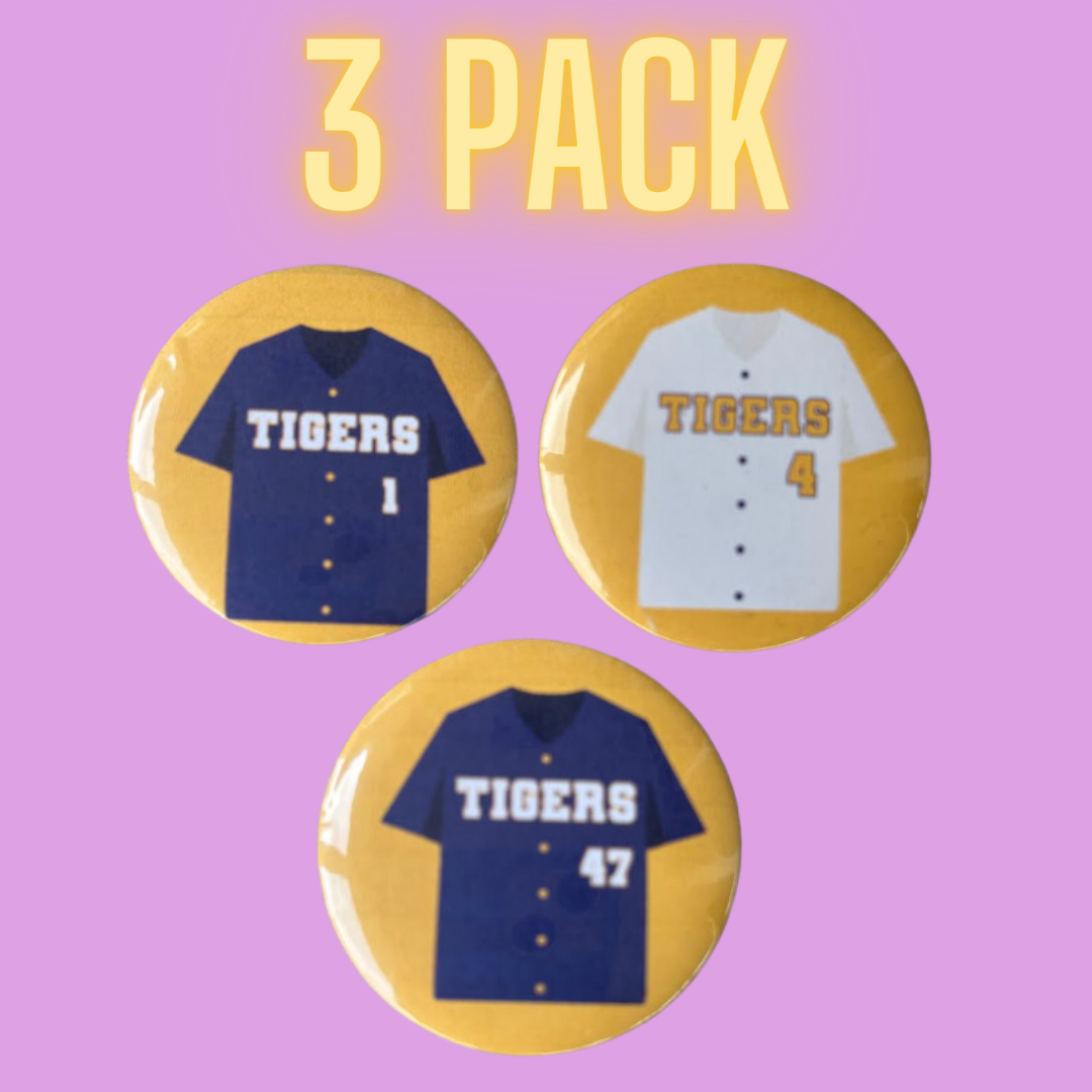 3 Customized Buttons Pack