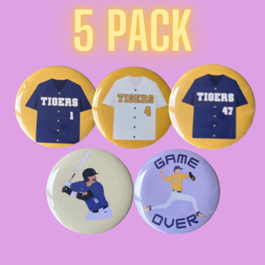 5 Customized Buttons Pack